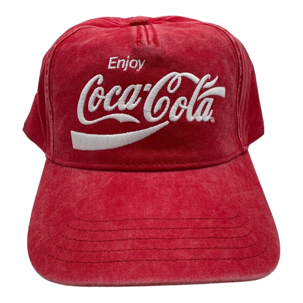 NWT American Needle Coca-Cola Fade Wash Snapback Baseball Hat Cap Red‎ Coke Soda